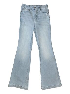 Good American Always Fits Light Blue Flare Jeans